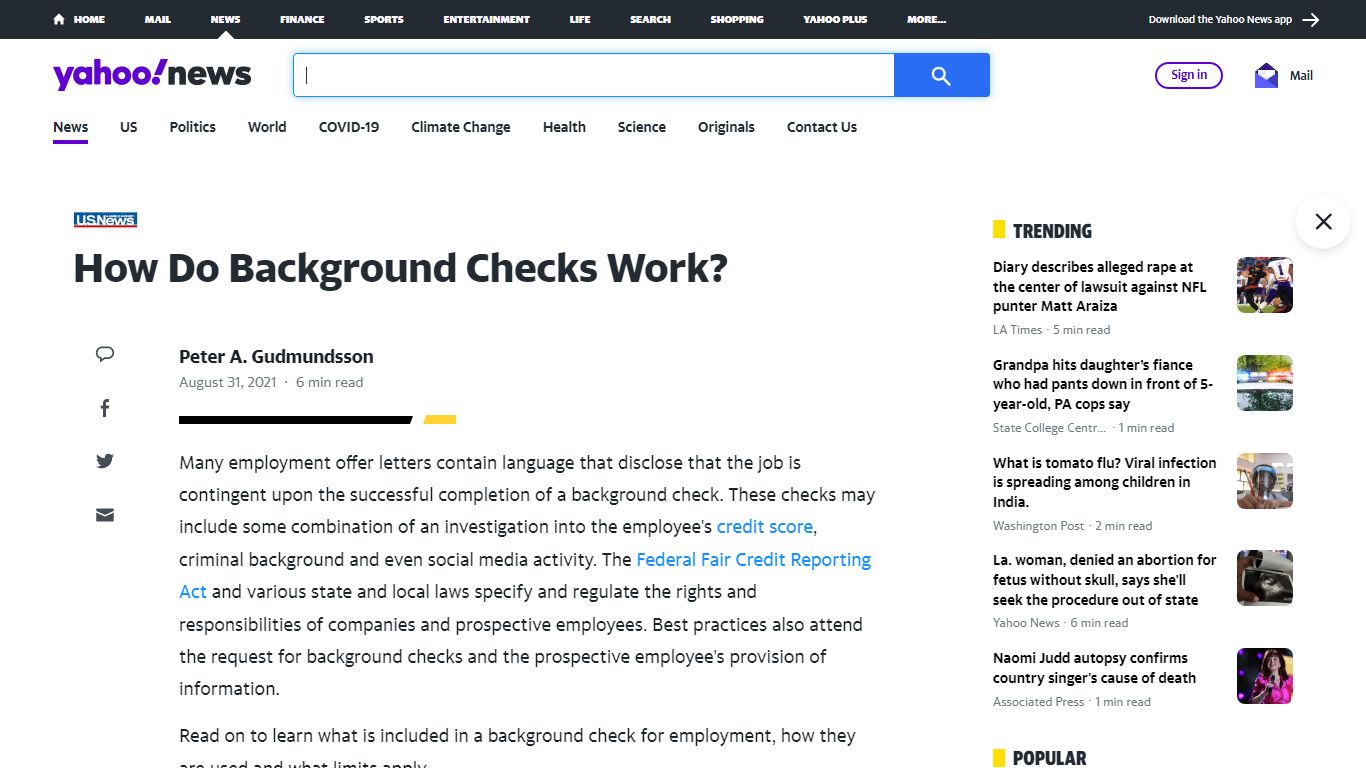 How Do Background Checks Work? - Yahoo! News